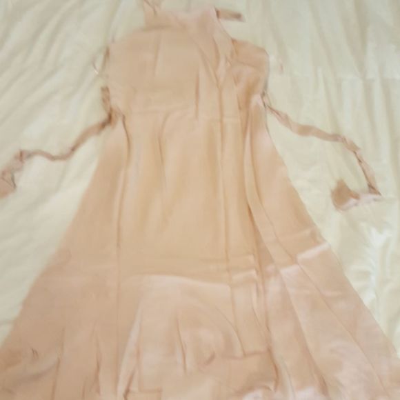 Boho Basics Wide Strap Wrap Dress in Light Pink - Picture 4 of 7